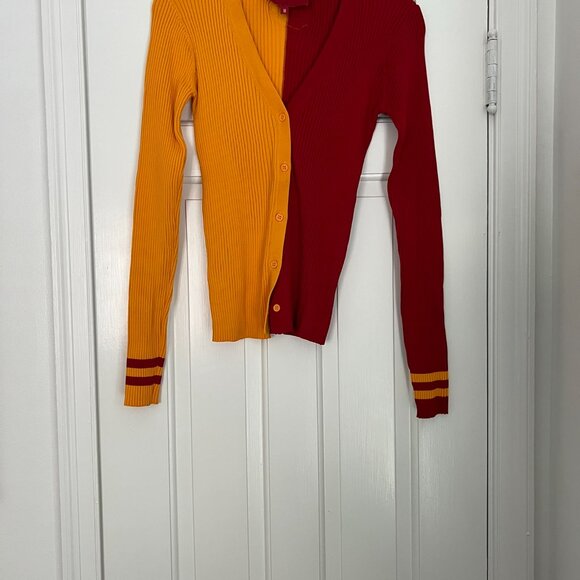 Kansas City Chiefs STAUD Women's Cargo Sweater - Gold/Red SZ M - Picture 5 of 13